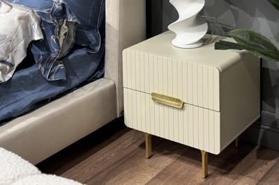 Мебель Garda Decor 40AD-00050 Тумбочка светло-бежевая 50*41,5*55 см арт. 40AD-00050