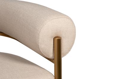 Мебель Garda Decor GY-08842 Кресло серое/матовое золото 95,5*82*77см арт. GY-08842