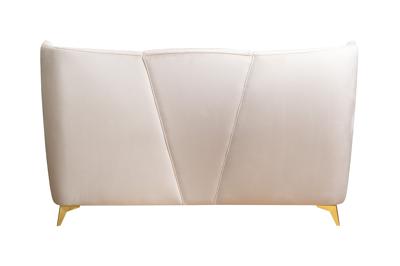 Кровать Garda Decor Кровать Сиена(Siena) без мех.велюр бежевый Colt002 199*222*116см арт. Siena2К-160-Colt002