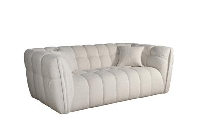 Мебель Garda Decor ZW-26802 Диван Прато (Prato) двухместный букле белый 204*106*74см арт. ZW-26802