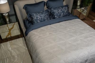 Подарок Garda Decor 177HON-60260 Покрывало Флора кремовое 240*260 арт. 177HON-60260