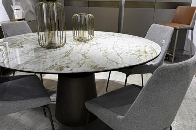 Мебель Garda Decor 169DT-93033 Стол обеденный раскл. керам.столешница 90(30+30)*150*75/77см арт. 169DT-93033