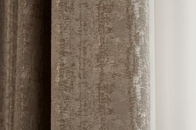 Штора Garda Decor 121GD-00003/1 Портьера Амбиция (Ambition) серая 275*260 арт. 121GD-00003/1