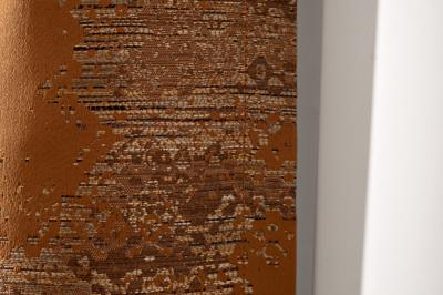 Штора Garda Decor 121GD-00006/1 Портьера Бромли (Bromley) оранжевый 275*260 арт. 121GD-00006/1