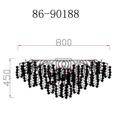 Потолочный светильник Garda Decor 86-90188 Люстра Тенера (Tenera) круглая золото d80*h40см арт. 86-90188