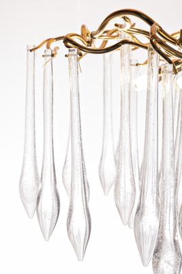 Потолочный светильник Garda Decor 86-80358 Люстра круглая "Капли" d.80*h.50см, золото арт. 86-80358