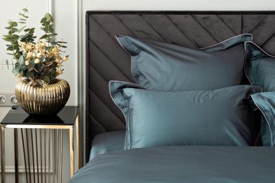 Простыня Garda Decor 130HB-00057 Простыня на резинке сатин зеленый  90*200*22 арт. 130HB-00057