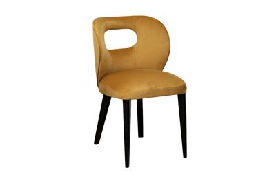 Мебель Garda Decor Стул Уникальный(Unico) горчичный велюр Colt022-Orang 50*47*81см арт. UNICO-Colto22-ORANG