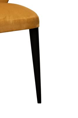 Мебель Garda Decor Стул Уникальный(Unico) горчичный велюр Colt022-Orang 50*47*81см арт. UNICO-Colto22-ORANG