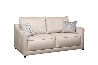 Диван Garda Decor Диван Портофино(Portofino) 180 двухм раскл с кантом св-серый Colt030+Colt025 арт. PORTOFINO-180-Colt030+Colt025