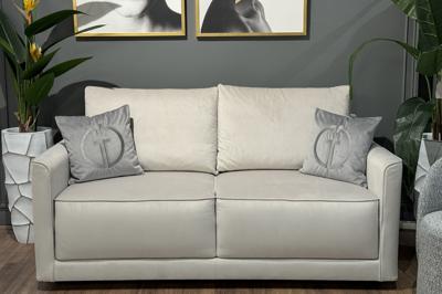Диван Garda Decor Диван Портофино(Portofino) 180 двухм раскл с кантом св-серый Colt030+Colt025 арт. PORTOFINO-180-Colt030+Colt025