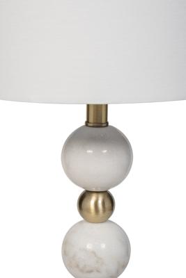 Лампа Garda Decor 22-89567 Лампа настольная плафон лён белый h.56 см арт. 22-89567