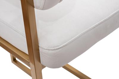 Мебель Garda Decor GY-85040 Стул велюр светло-серый/матовое золото 60*55*73см арт. GY-85040