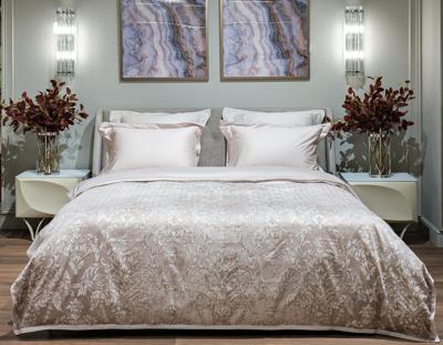 Кровать Garda Decor Кровать Мишель(Michelle) без под.мех. серый Norton-SER+Mocka43 183*230*99см арт. MICHELLE-160-Norton SER+Mock43