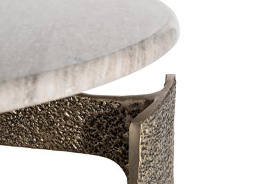 Стол журнальный Garda Decor 69-23305 Стол журнальный мраморный d60*63см арт. 69-23305