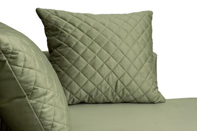 Диван Garda Decor Диван-Кушетка Сорренто(Sorrento) правая велюр оливковый Colt1002-OLIV 180*98*88см арт. SORRENTO-COUCH-Colt1002