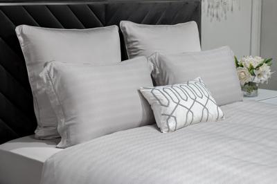 Подарок Garda Decor 180JOD-18002 Комплект постельного белья Гарда, бамбук, серый, Семейный (145*210-2шт) арт. 180JOD-18002