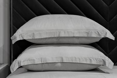 Подарок Garda Decor 180JOD-18022 Комплект постельного белья Муар, бамбук, оливковый, Семейный (145*210-2шт) арт. 180JOD-18022