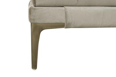 Мебель Garda Decor Банкетка Прима(Prima) 160 на метал опорах бежевая Velv-BEG 40*160*40см арт. PRIMA-Б160-Velvet BEG