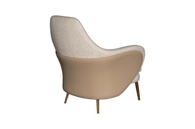 Мебель Garda Decor 87YY-20410 Кресло Сельвино (Selvino) иск.мех / экокожа 77*82*92см арт. 87YY-20410