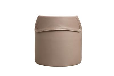 Мебель Garda Decor Пуф Бруно(Bruno) букле/иск.кожа бежевый Orso-BEG+Enzo260 50*50*51см арт. BRUNO-Orso BEG+Enzo260