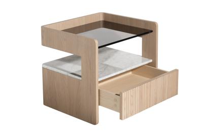 Мебель Garda Decor 77IP-20100 Тумбочка с ящиком светлая 56*48*48см арт. 77IP-20100