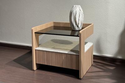 Мебель Garda Decor 77IP-20100 Тумбочка с ящиком светлая 56*48*48см арт. 77IP-20100