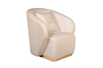 Мебель Garda Decor 102AN-84110 Кресло Ольтен (Olten), велюр кремовый 86*86*90см (без канта) арт. 102AN-84110