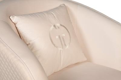 Мебель Garda Decor 102AN-84110 Кресло Ольтен (Olten), велюр кремовый 86*86*90см (без канта) арт. 102AN-84110