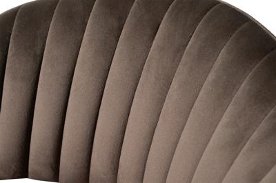 Мебель Garda Decor 30C-12962 Стул обеденный велюр темно-коричневый 59*56*81см арт. 30C-12962
