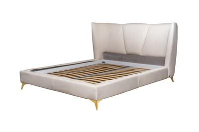 Кровать Garda Decor Кровать Сиена(Siena) без мех.велюр кремовый Colt1008 199*222*116см арт. Siena-160-Colt1008-CREAM