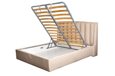 Кровать Garda Decor Кровать Одри(Odry) c подъем.мех. велюр экрю Colt1009 186*220*120 арт. ODRY-160M-Colt1009+Colt1008