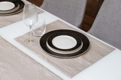 Подарок Garda Decor 121GD-12134 Набор для сервировки стола Мэнсон (Manson) 18 Дорожка 50*180 (1шт) ,салфетки 33*45 (2шт) арт. 121GD-12134