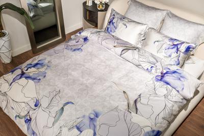 Наволочка Garda Decor 180JOD-18028 Комплект наволочек Ирисы тенсель 70*70 (2шт) арт. 180JOD-18028