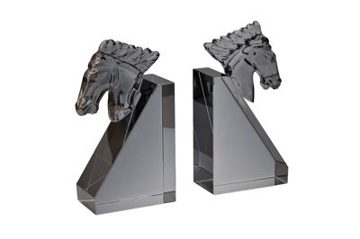 Держатель для книг Garda Decor XBE71952 Держатели для книг "Кони" серые 2 шт., 11.5*6*21.5см. арт. XBE71952