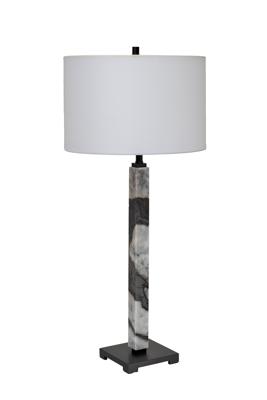 Лампа Garda Decor 185HM-03631 Лампа настольная плафон цвет белый Н.87см арт. 185HM-03631