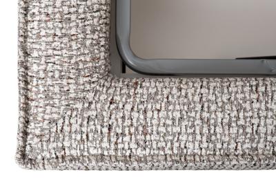 Кровать Garda Decor Кровать детская угловая Руна(Runa)-80 с мех шенилл серая Seppia-Ser 114*215*80см арт. Runa-80М-Seppia Ser