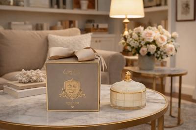 Свеча Garda Decor 96CN-45015 Свеча ароматическая Светлая Ваниль (Blonde Vanilla) в вазе в упаковке 185 гр. арт. 96CN-45015