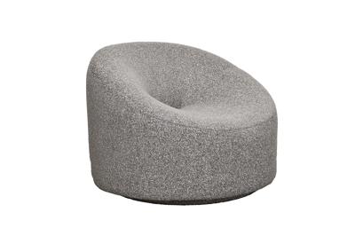 Мебель Garda Decor Кресло поворотное Луна(Luna) рогожка черно-серый Santo1606-CHSER 98*90*69см арт. LUNA-Santo1606-CHSER