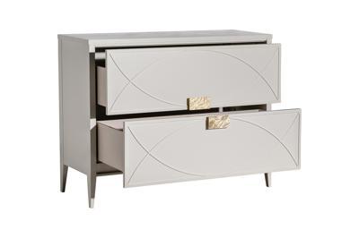 Мебель Garda Decor 151SV-000012 Комод бежевый 2 ящика 100*80*40см арт. 151SV-000012