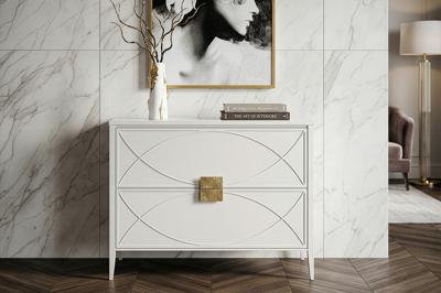 Мебель Garda Decor 151SV-000012 Комод бежевый 2 ящика 100*80*40см арт. 151SV-000012