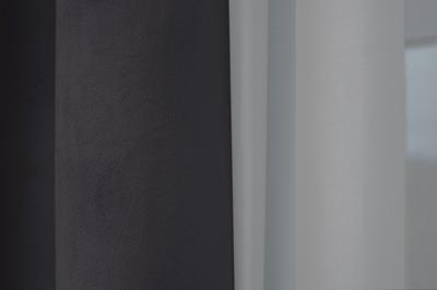 Штора Garda Decor 121GD-00032 Портьера Шелк (Silkу) 46 серая димаут 275*260 арт. 121GD-00032