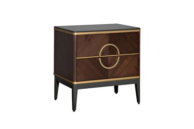 Мебель Garda Decor 151SV-10001 Тумба прикроватная шпон 2 ящика 60*60*40см арт. 151SV-10001