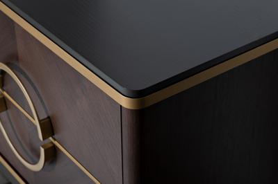 Мебель Garda Decor 151SV-10001 Тумба прикроватная шпон 2 ящика 60*60*40см арт. 151SV-10001