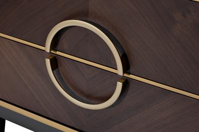 Мебель Garda Decor 151SV-10001 Тумба прикроватная шпон 2 ящика 60*60*40см арт. 151SV-10001