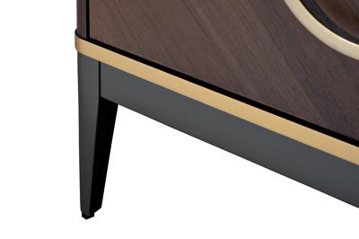 Мебель Garda Decor 151SV-10001 Тумба прикроватная шпон 2 ящика 60*60*40см арт. 151SV-10001