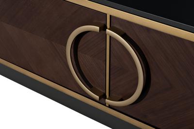 Мебель Garda Decor 151SV-10002 Консоль шпон 2 ящика 120*80*35см арт. 151SV-10002