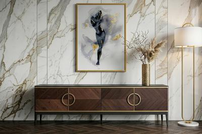 Мебель Garda Decor 151SV-10003 Тумба под ТВ 4-х дверная шпон 200*58*40см арт. 151SV-10003