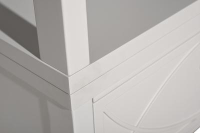 Мебель Garda Decor 151SV-000018 Шкаф-витрина открытый узкий с тумбой прикроватной с 1-м ящиком арт. 151SV-000018
