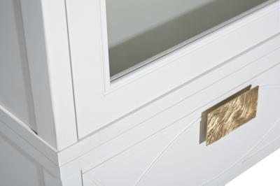 Мебель Garda Decor 151SV-000020 Шкаф-витрина 1 стеклянный фасад с тумбой прикроватной с 1-м ящиком арт. 151SV-000020
